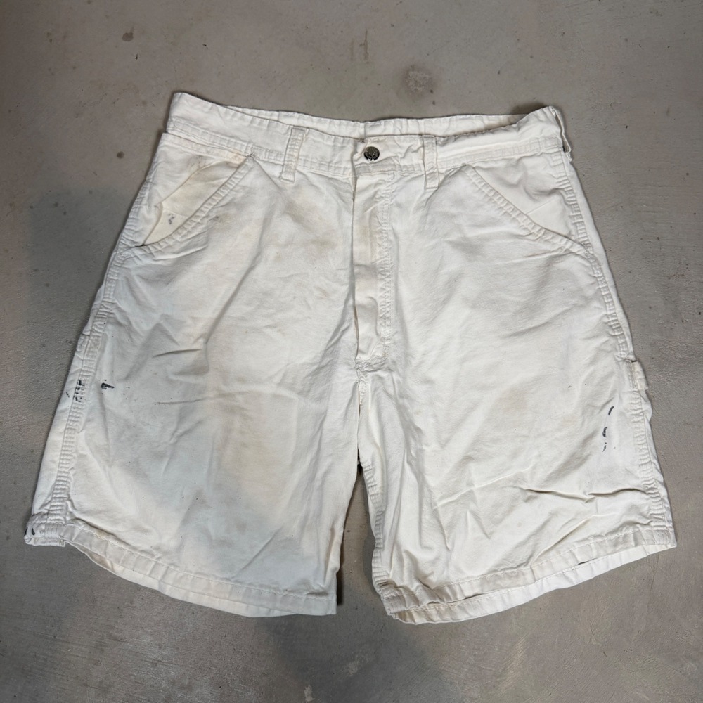 Universal Stone Cutter Chicago Mens White Canvas Painter Carpenter Shorts 31